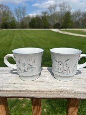 Noritake Woodstock Coffee  Tea Cup 3-1/4" Pattern 8354 Made In Japan Stoneware 2